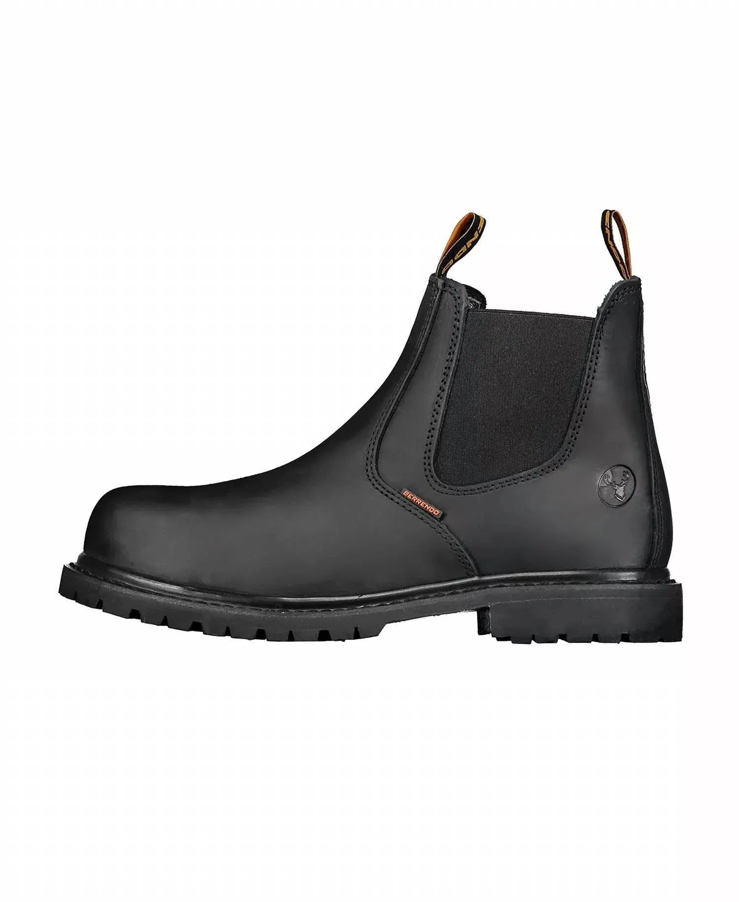 6�� Steel Toe Work Boots In Black