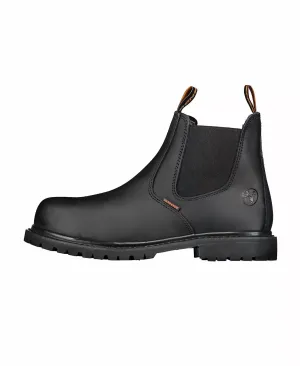 6�� Steel Toe Work Boots In Black
