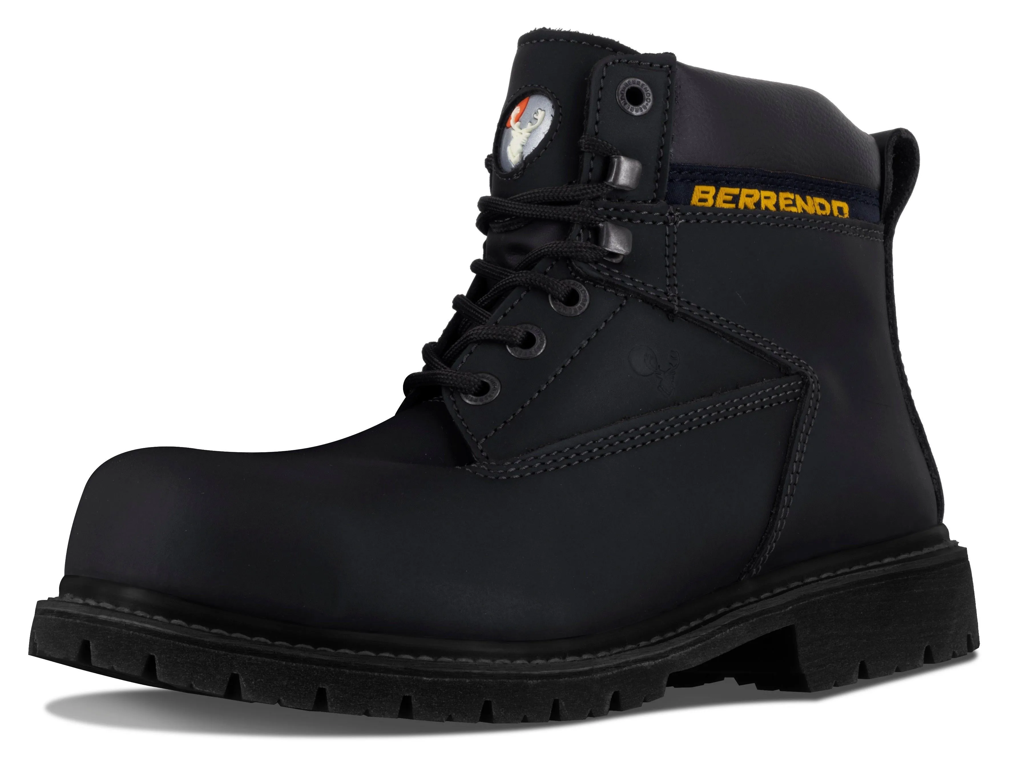 6" Steel Toe Work Boots for Men and Electrical Hazard and Oil and Slip Resistant
