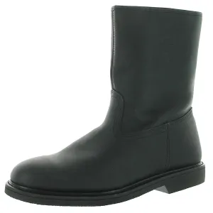 9" Pile-Lined Mens Leather Pile Lined Mid-Calf Boots
