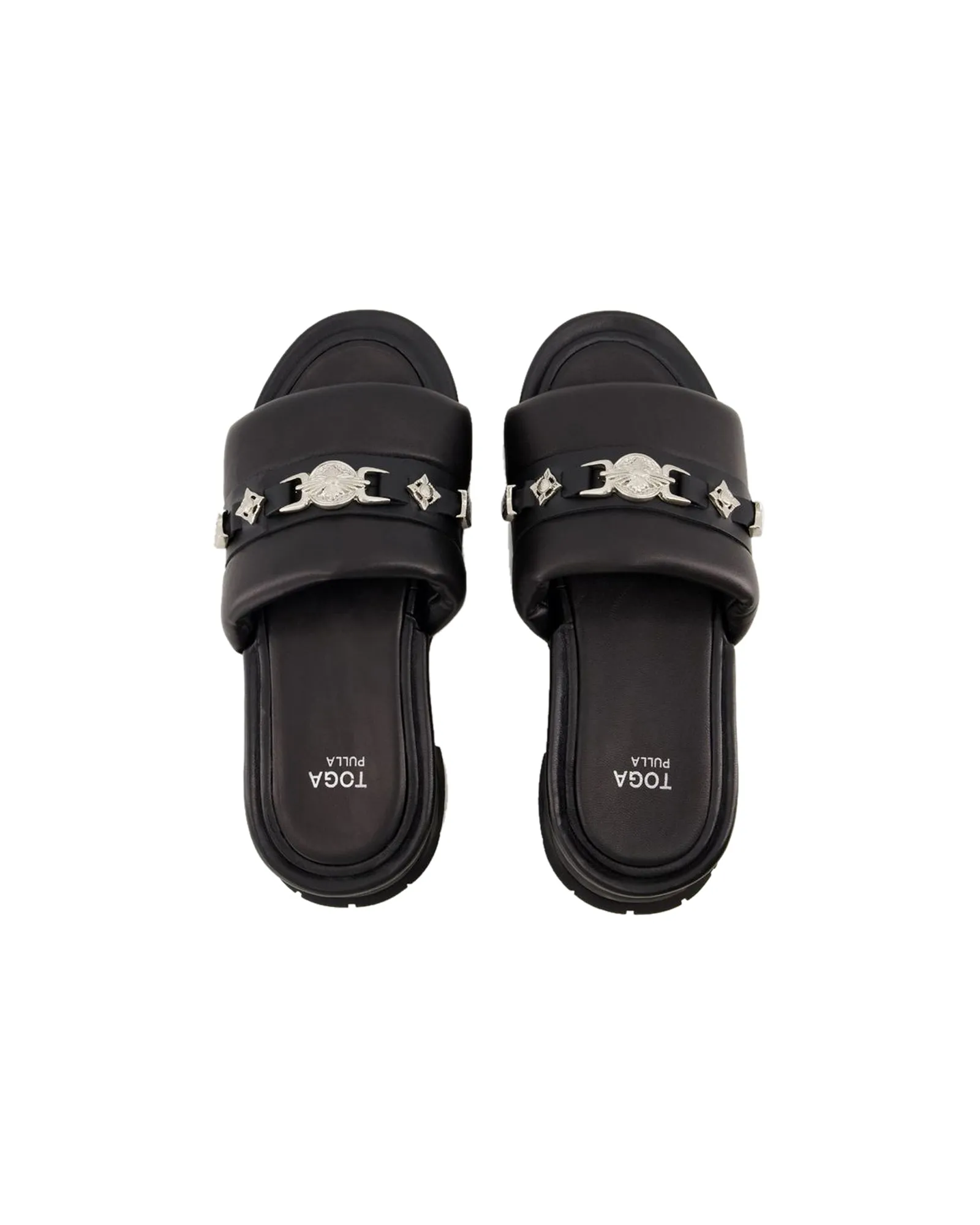 Aj1315 Sandals - Toga Pulla - Leather - Black