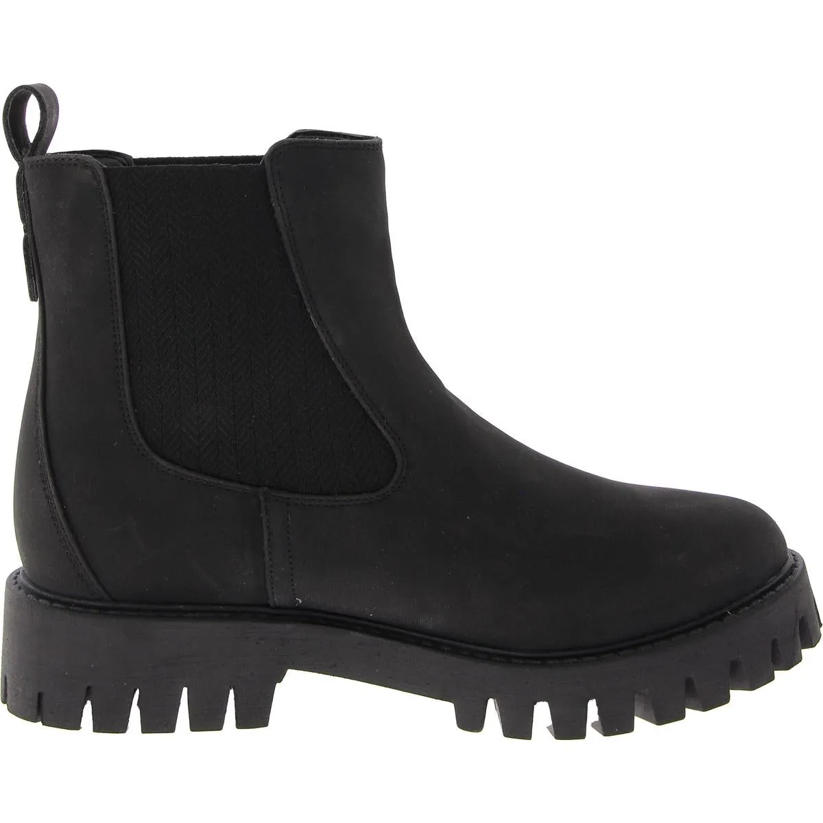 Alara Womens Pull On Lug Sole Chelsea Boots