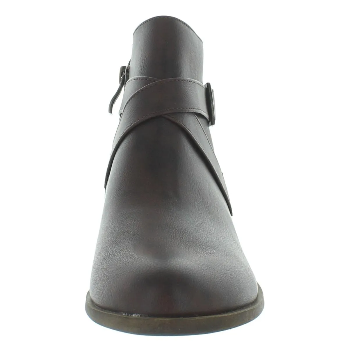 Ally Womens Cushioned Footbed Round Toe Ankle Boots