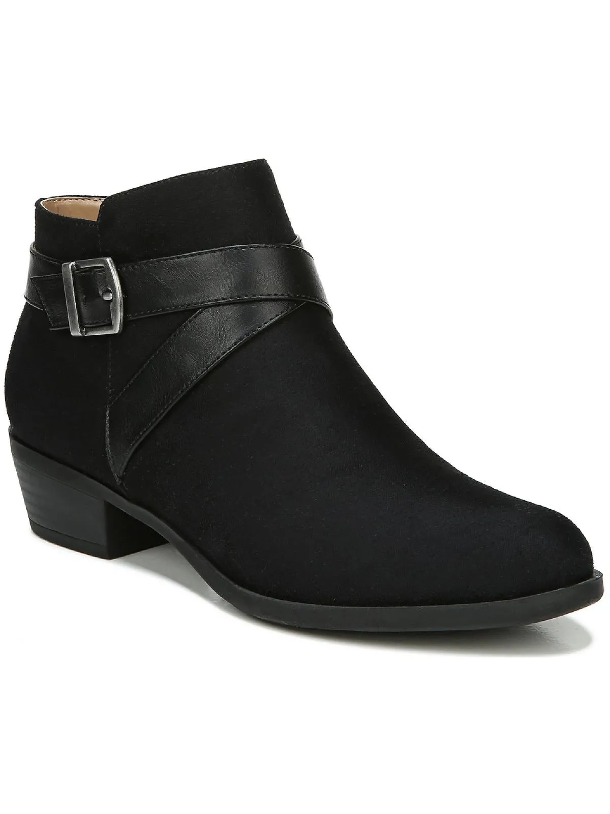 Ally Womens Cushioned Footbed Round Toe Ankle Boots