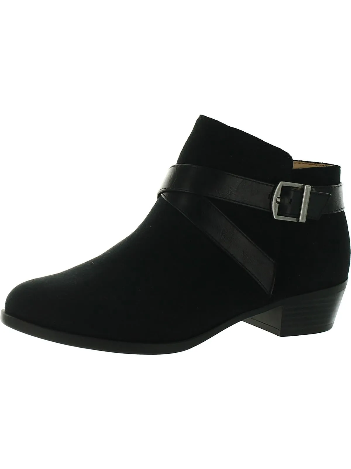 Ally Womens Cushioned Footbed Round Toe Ankle Boots