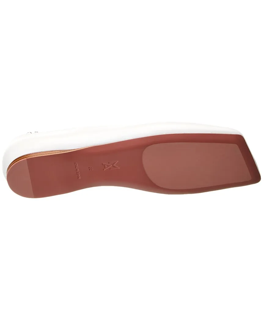 AMINA MUADDI Ane Lace-Up Leather Flat