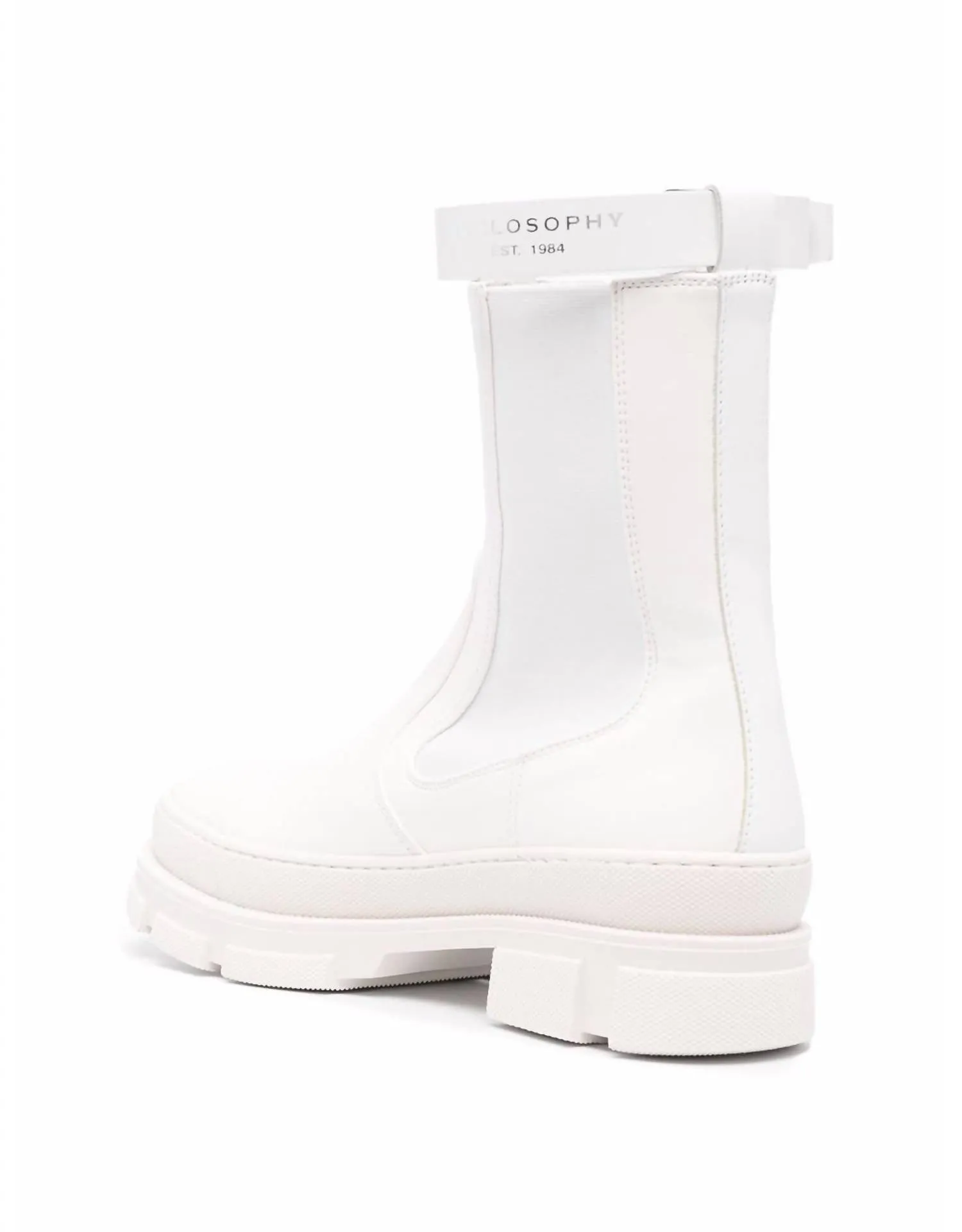 Ankle Boots With Strap In White