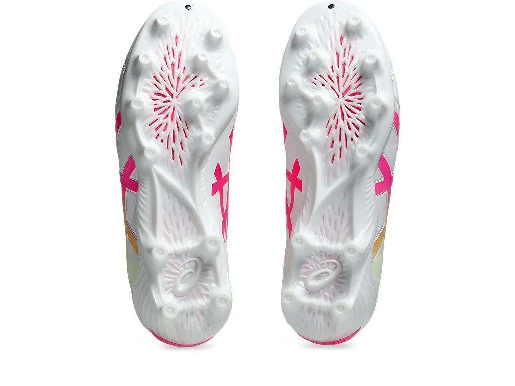 ASICS MEN'S LETHAL FLASH IT FF 3 WHITE/PINK FOOTBALL SHOES