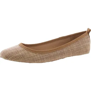 Avvery Womens Solid Woven Ballet Flats