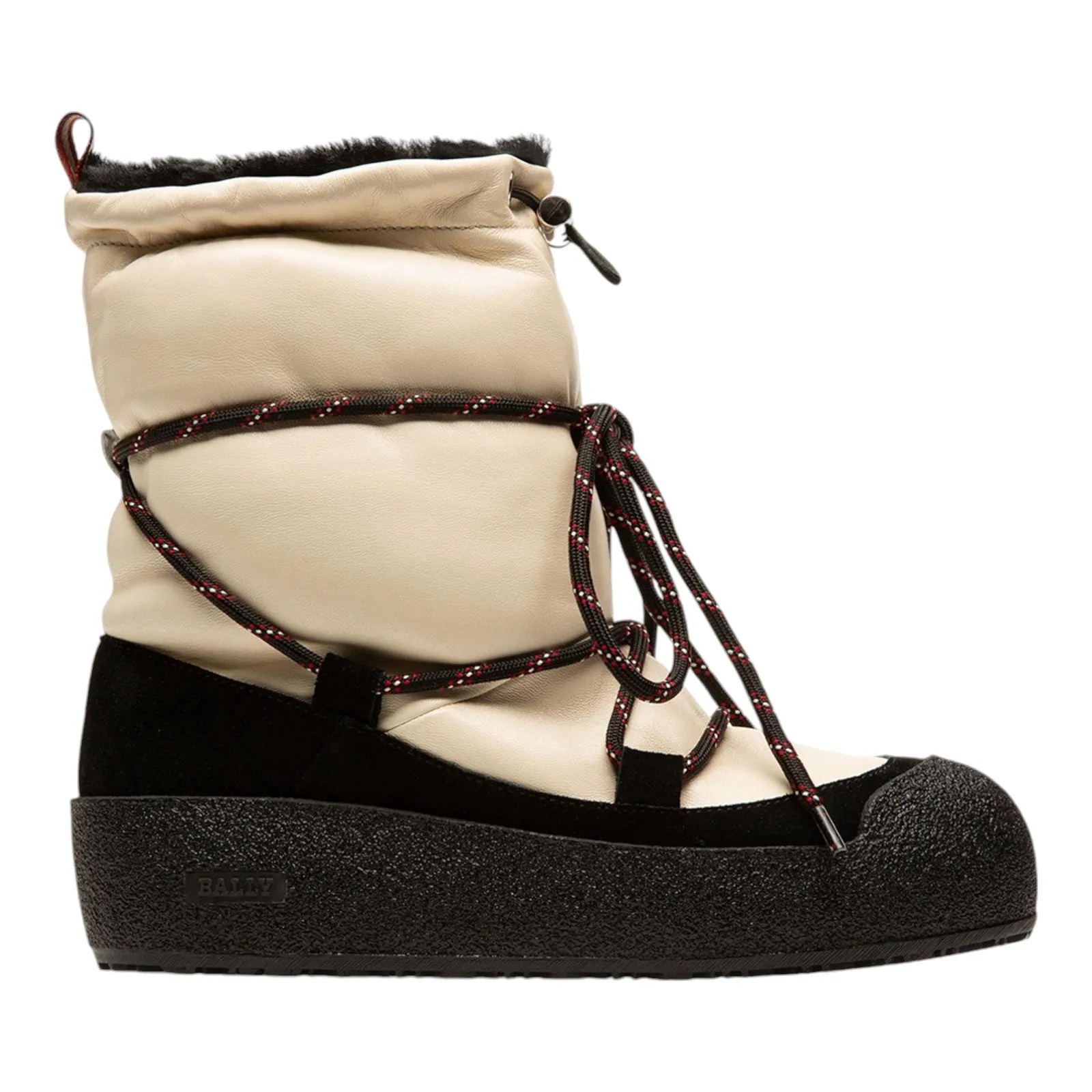 Bally Candye 6228429 Women's Bone Lamb Nappa Leather Winter Boots