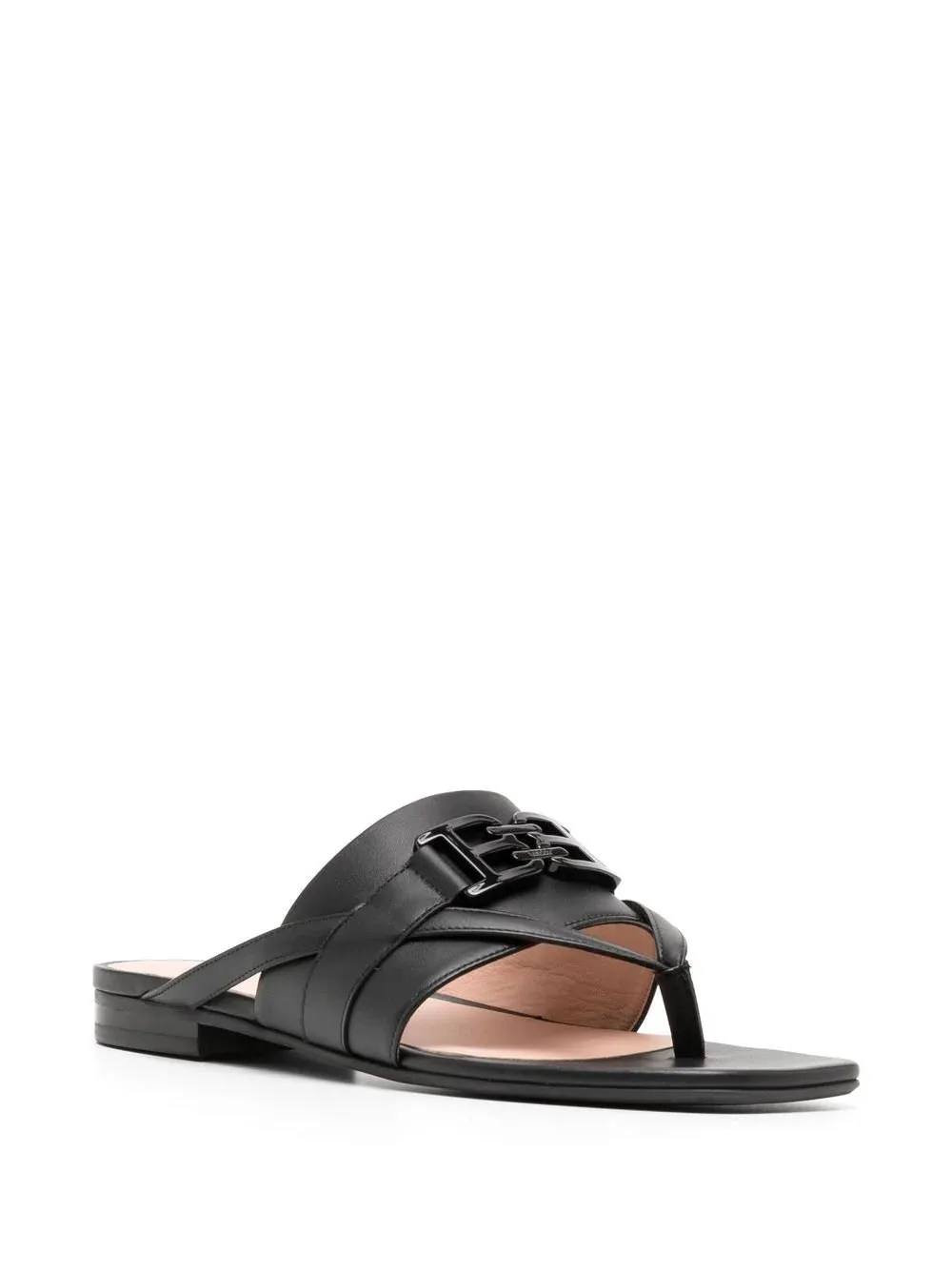 BALLY Elia Ladies 6302988 Black Calf Leather Flats