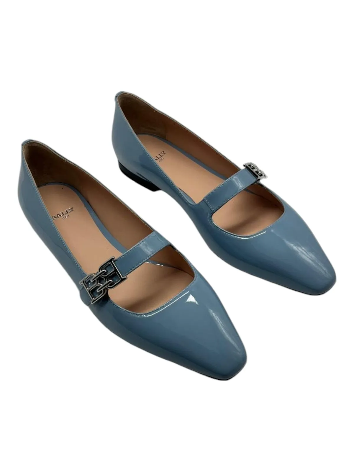 Bally Elis 6303406 Women's Poolside Calf Patent Leather Flat