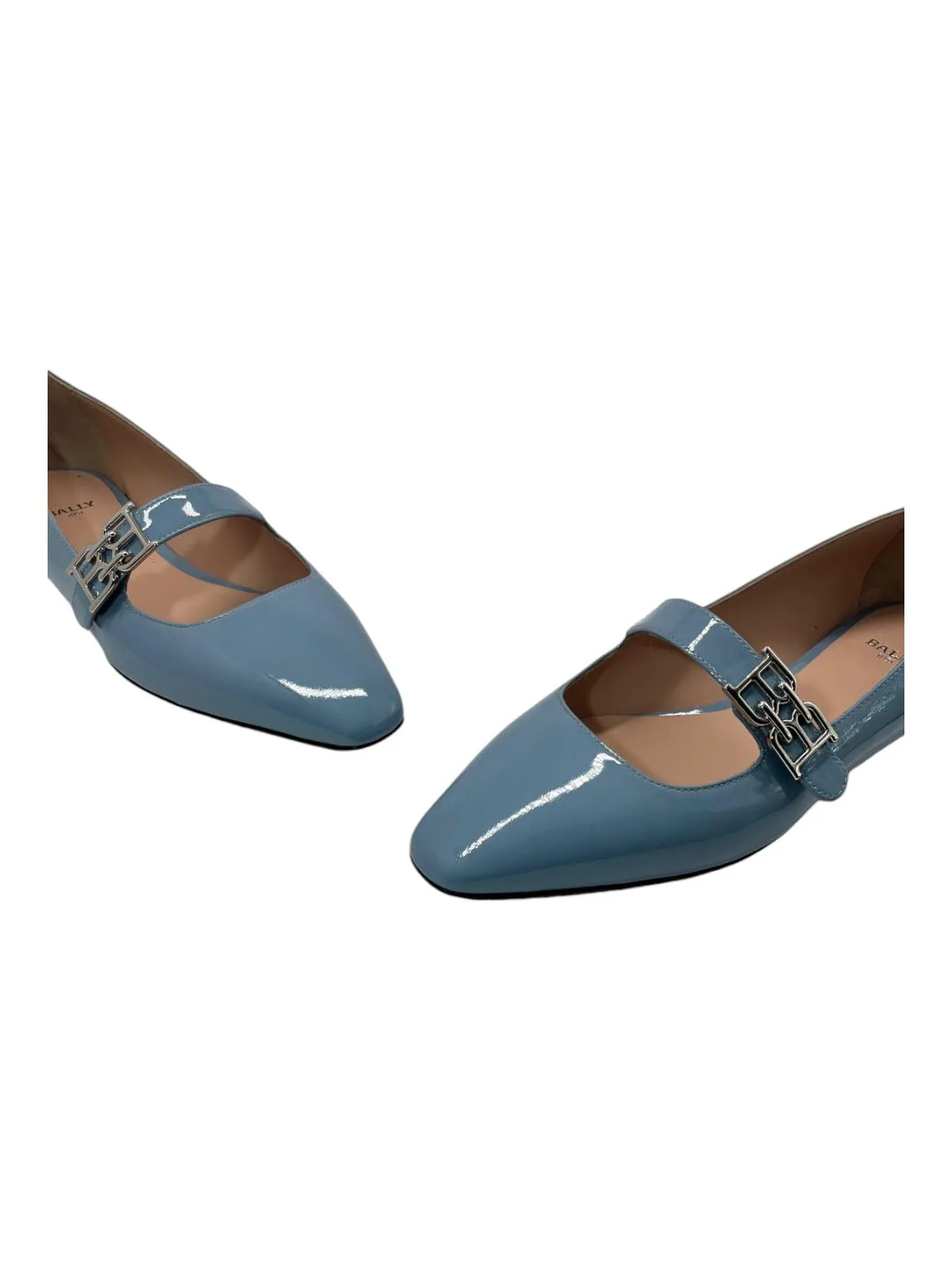 Bally Elis 6303406 Women's Poolside Calf Patent Leather Flat