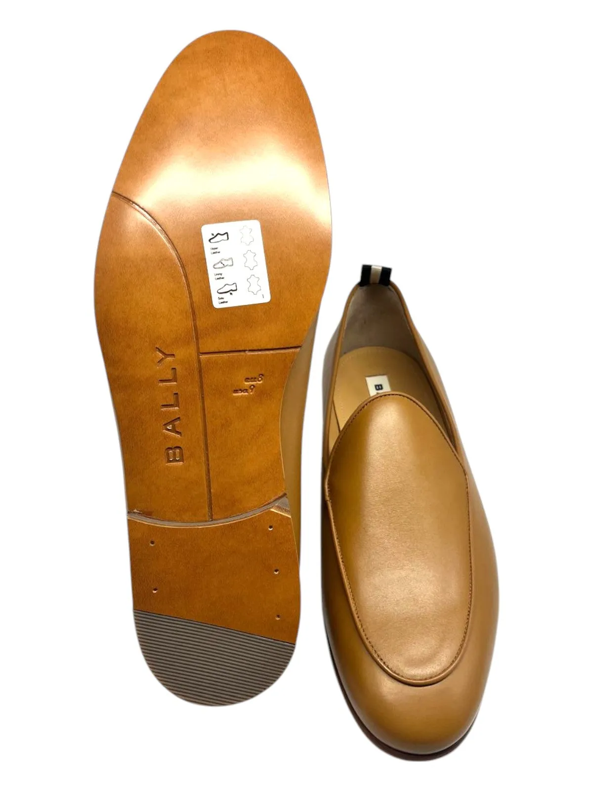 Bally Geremy 6304151 Men's Deserto Calf Plain Leather Loafers