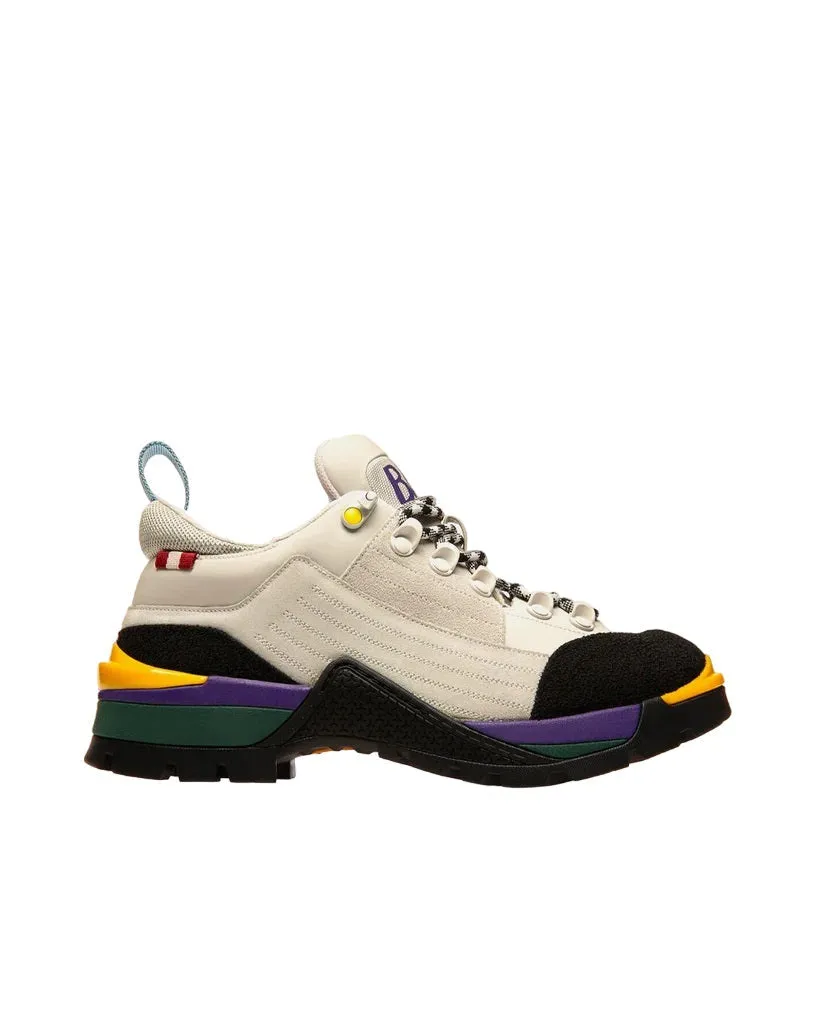 Bally Hike 6239703 Women's Dusty White Calf Leather Sneakers