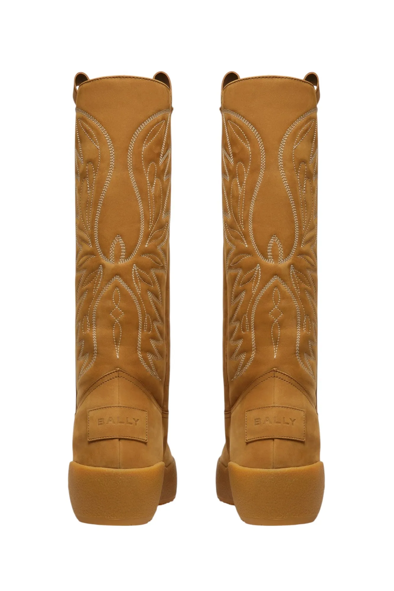 Bally Montana 6302930 Men's Camel Leather Knee-High Boots