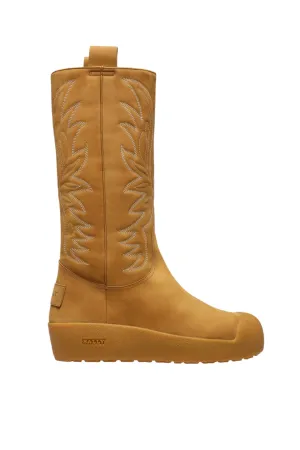 Bally Montana 6302930 Men's Camel Leather Knee-High Boots