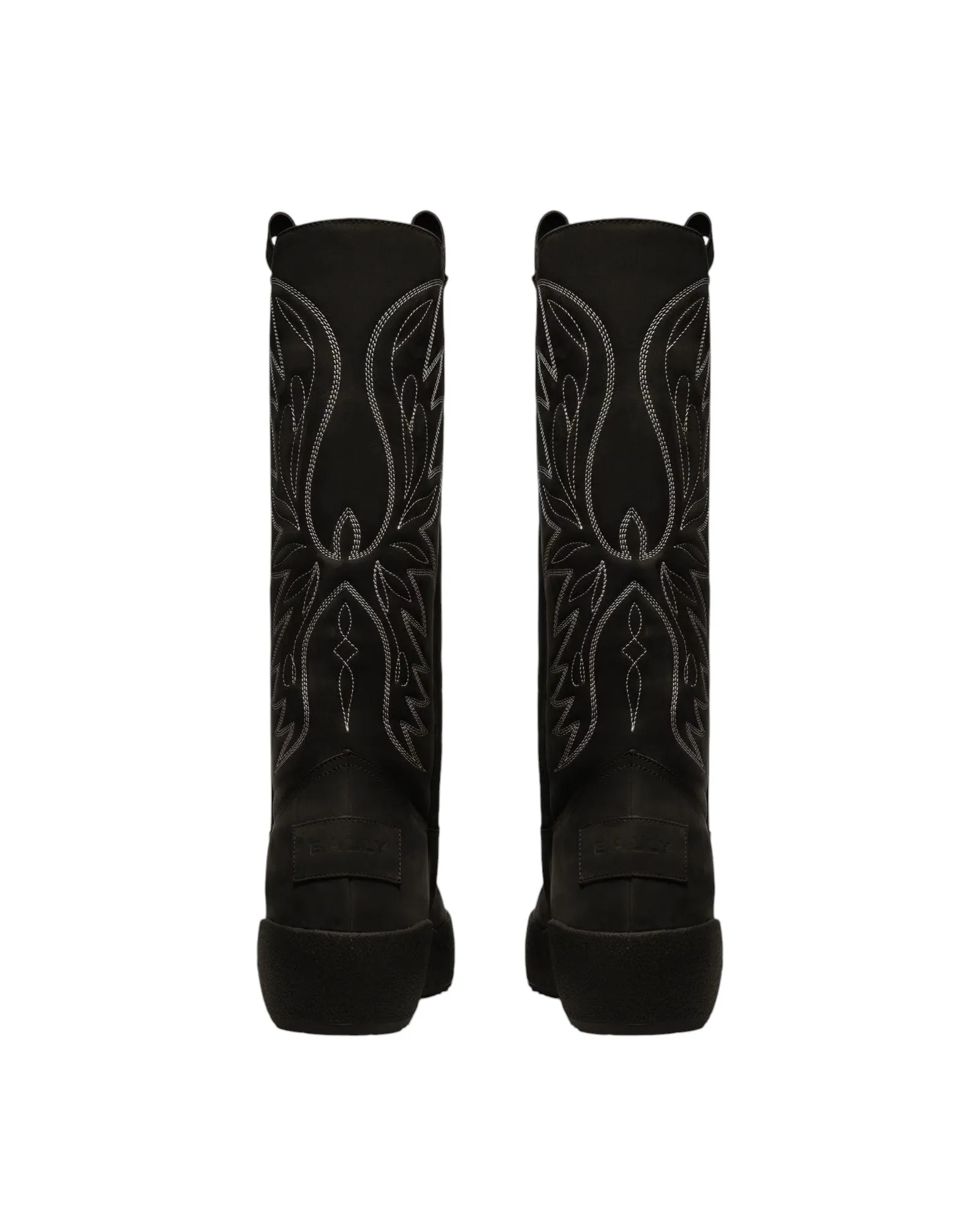 Bally Montana 6302931 Men's Black Leather Knee-High Boots