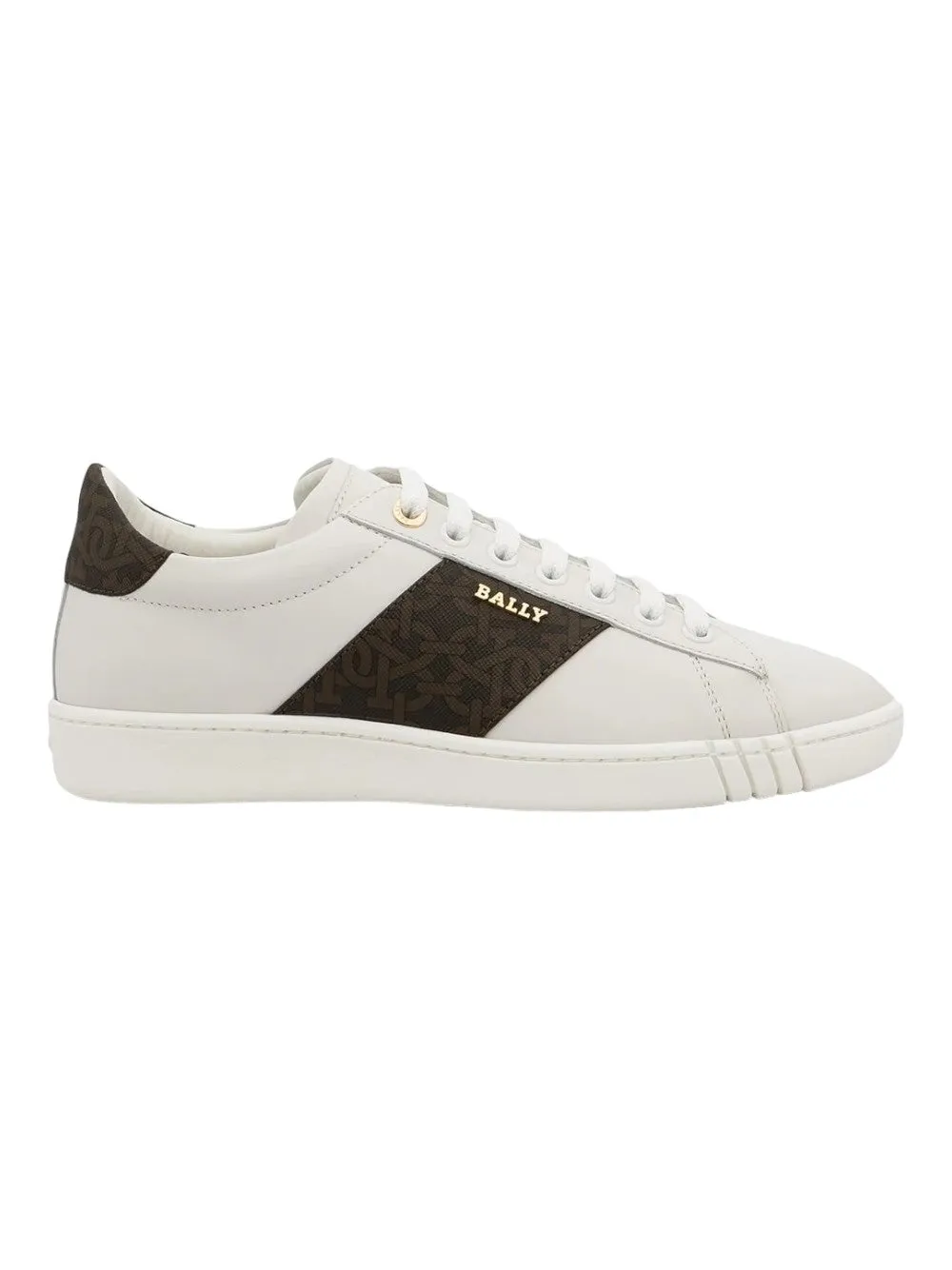 Bally Wilelm Men's 6239922 White Leather Sneakers
