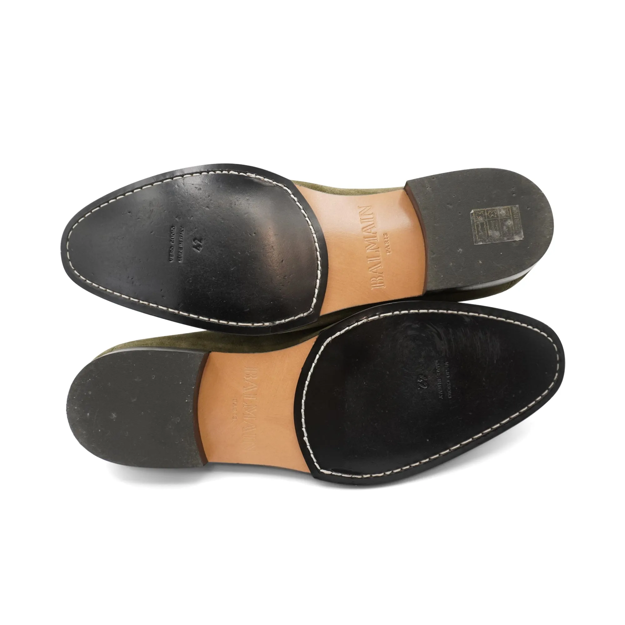 Balmain Suede Loafers - Men's 42