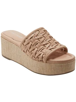 Bashina Womens Woven Slip On Platform Sandals