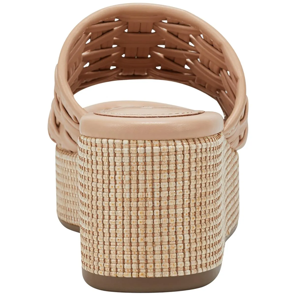 Bashina Womens Woven Slip On Platform Sandals