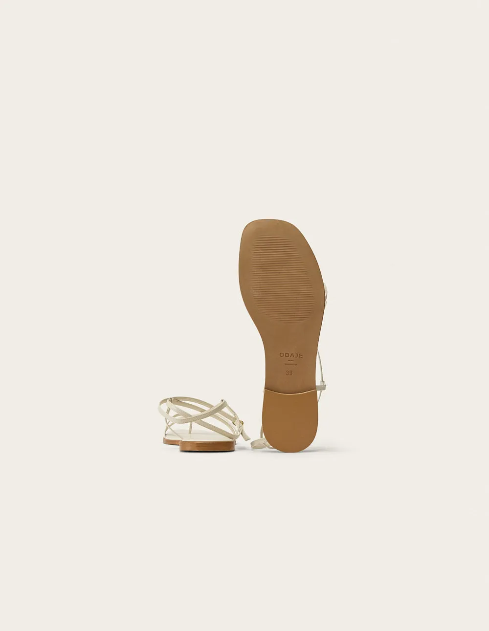 Bayli Sandals - Off-white leather
