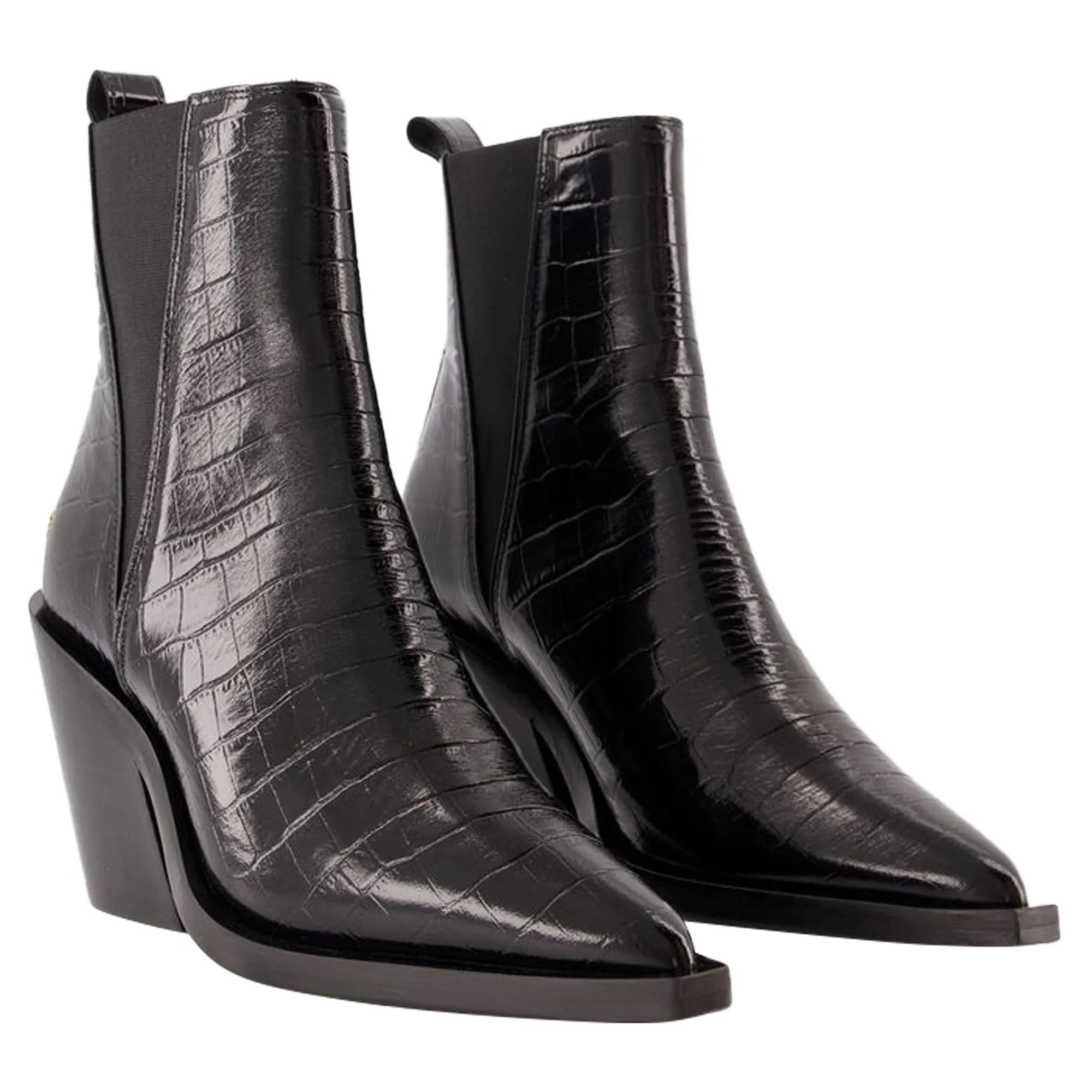 Bekah Boots - ANINE BING - Calfskin - Black