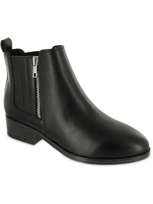 Benicio Womens Faux Leather Comfort Ankle Boots