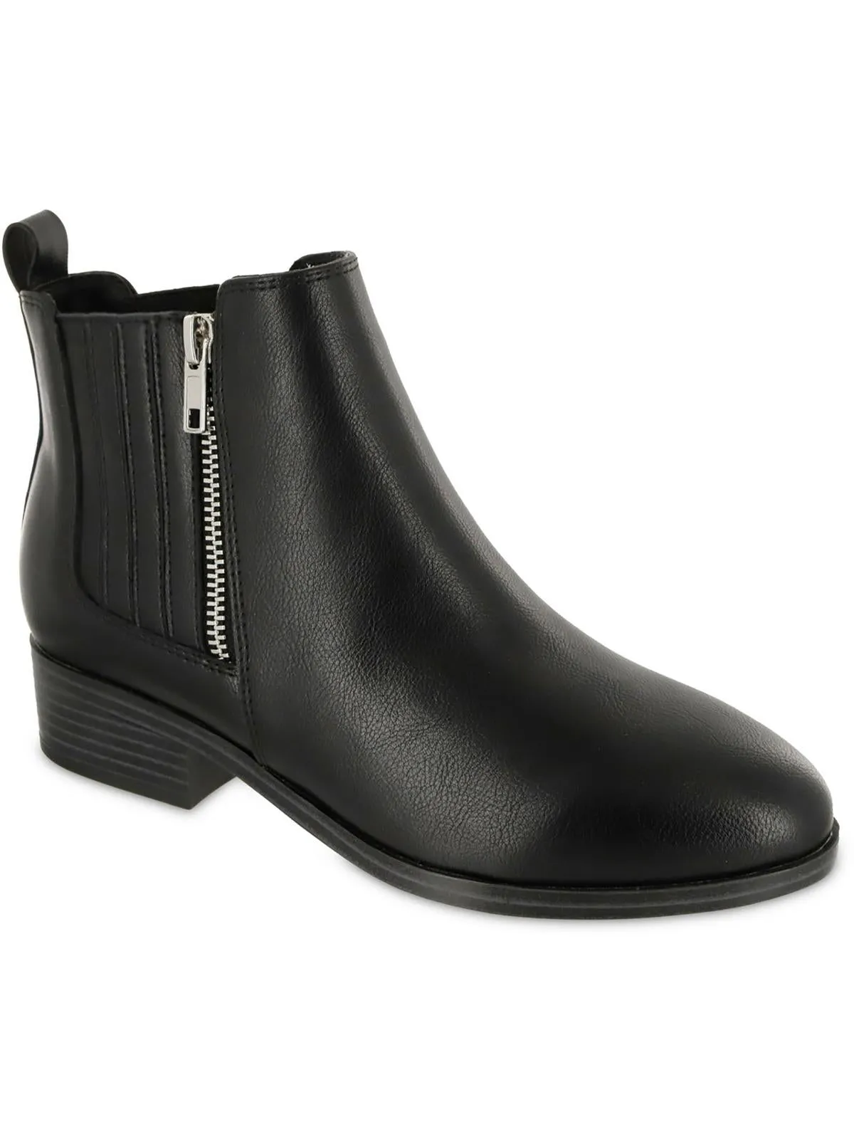 Benicio Womens Faux Leather Comfort Ankle Boots