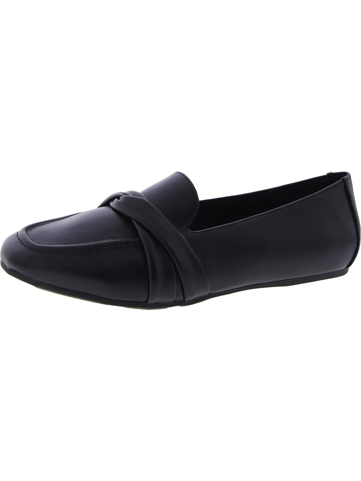 Betty Womens Faux Leather Slip-On Loafers