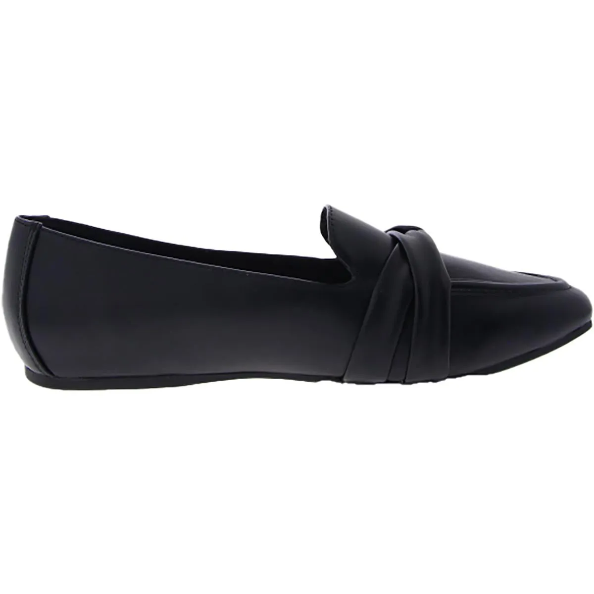 Betty Womens Faux Leather Slip-On Loafers