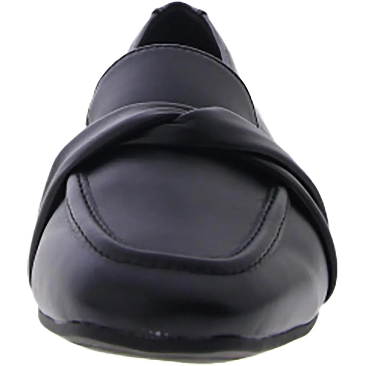 Betty Womens Faux Leather Slip-On Loafers