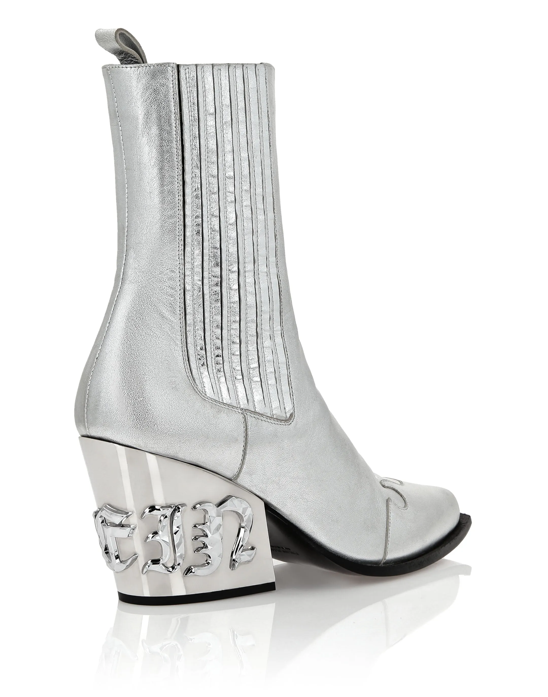 Boots Mid Flat Gothic Plein