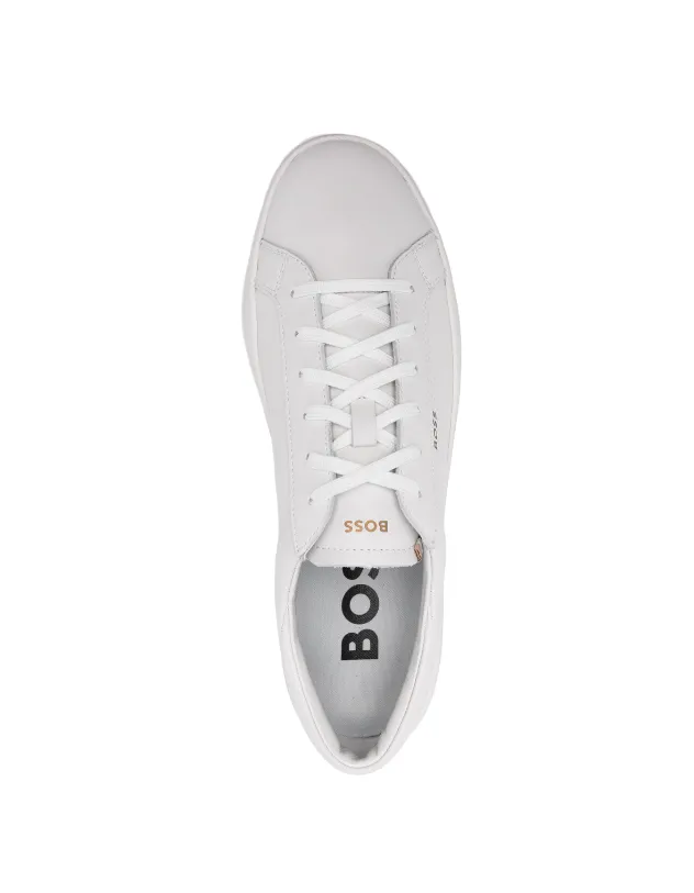 BOSS lace-up leather sneakers
