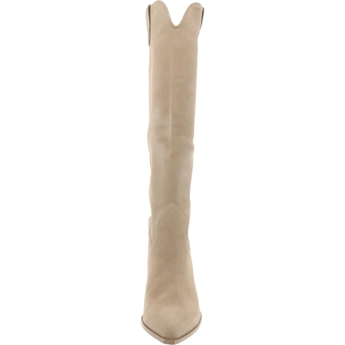 Brondy Womens Suede Pull On Knee-High Boots