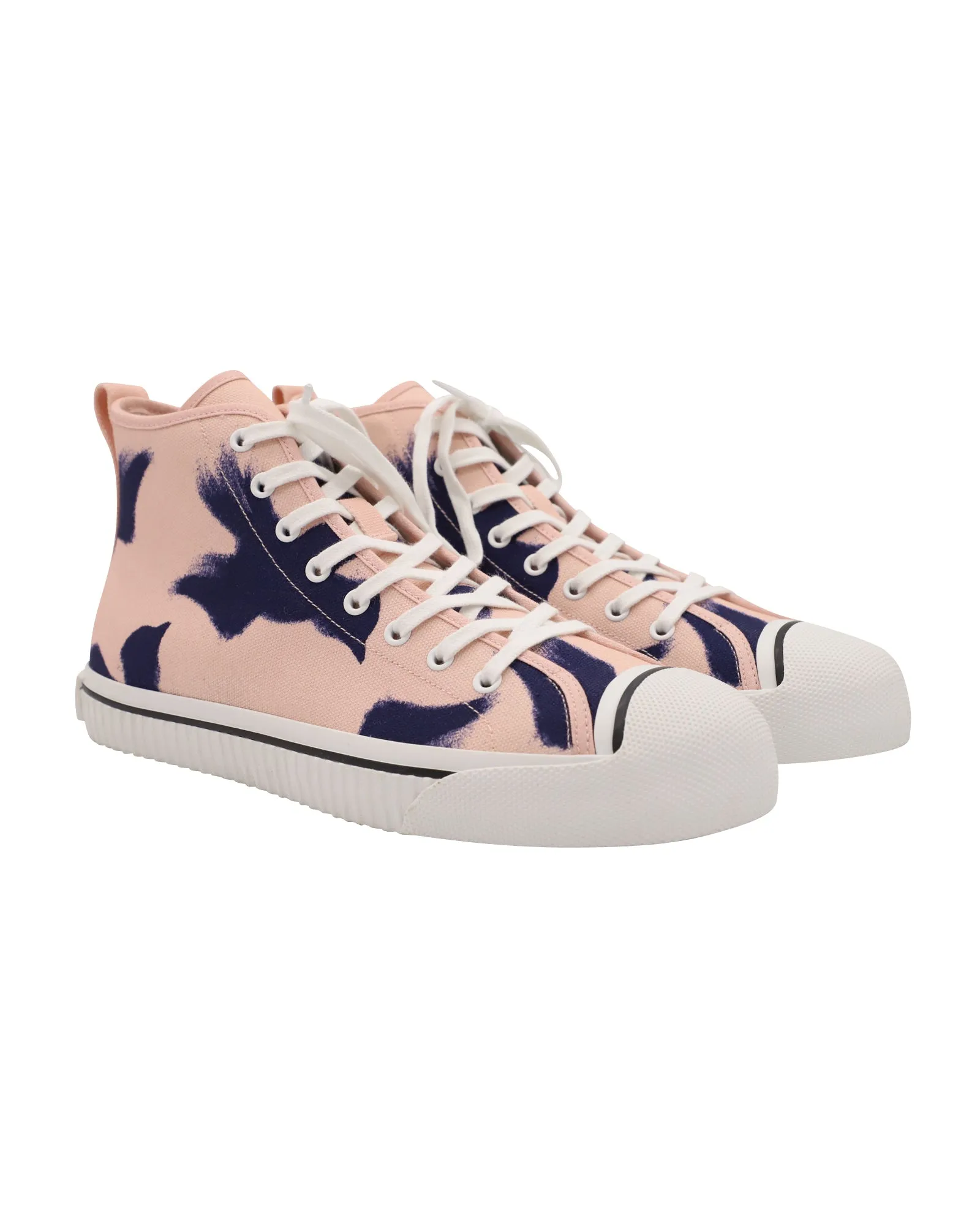 Burberry Birdskingly Sneaker in Pink Canvas