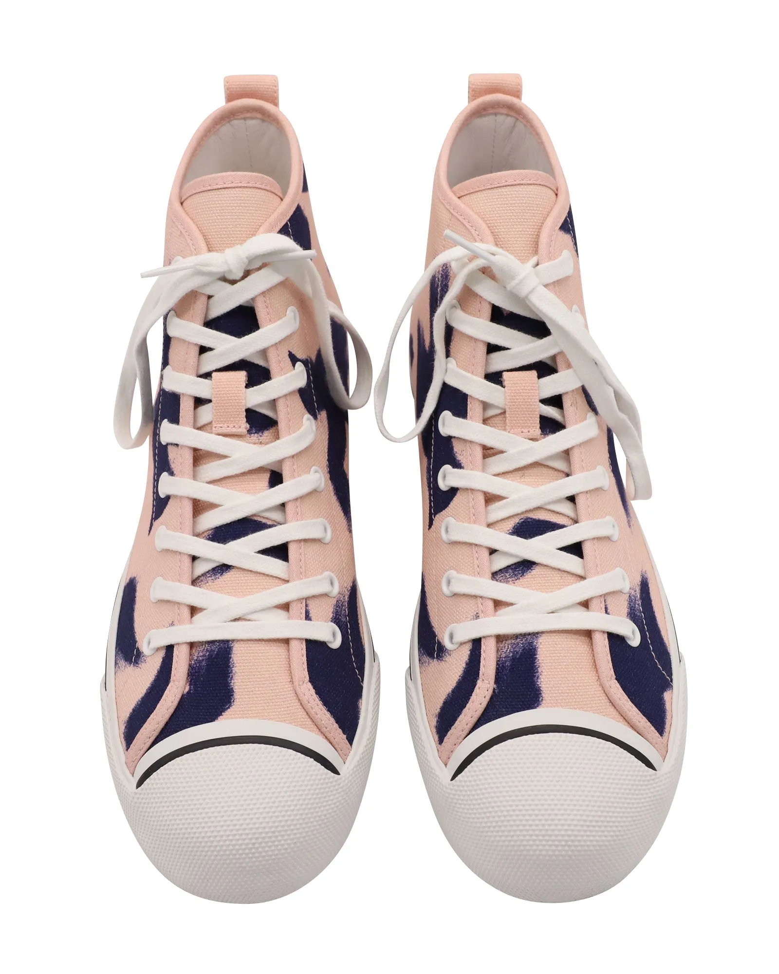 Burberry Birdskingly Sneaker in Pink Canvas