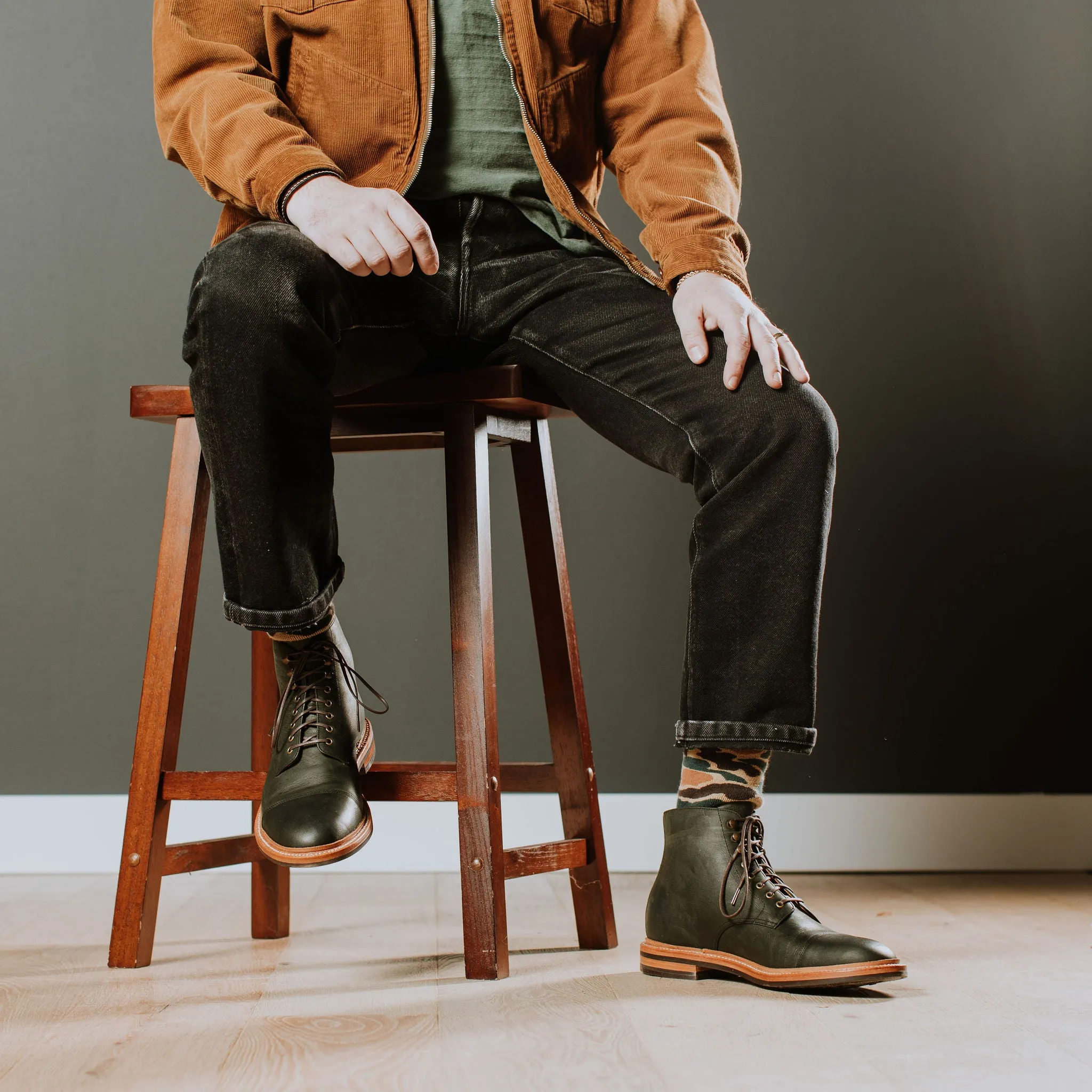 Cap Toe Boot Forest Kudu