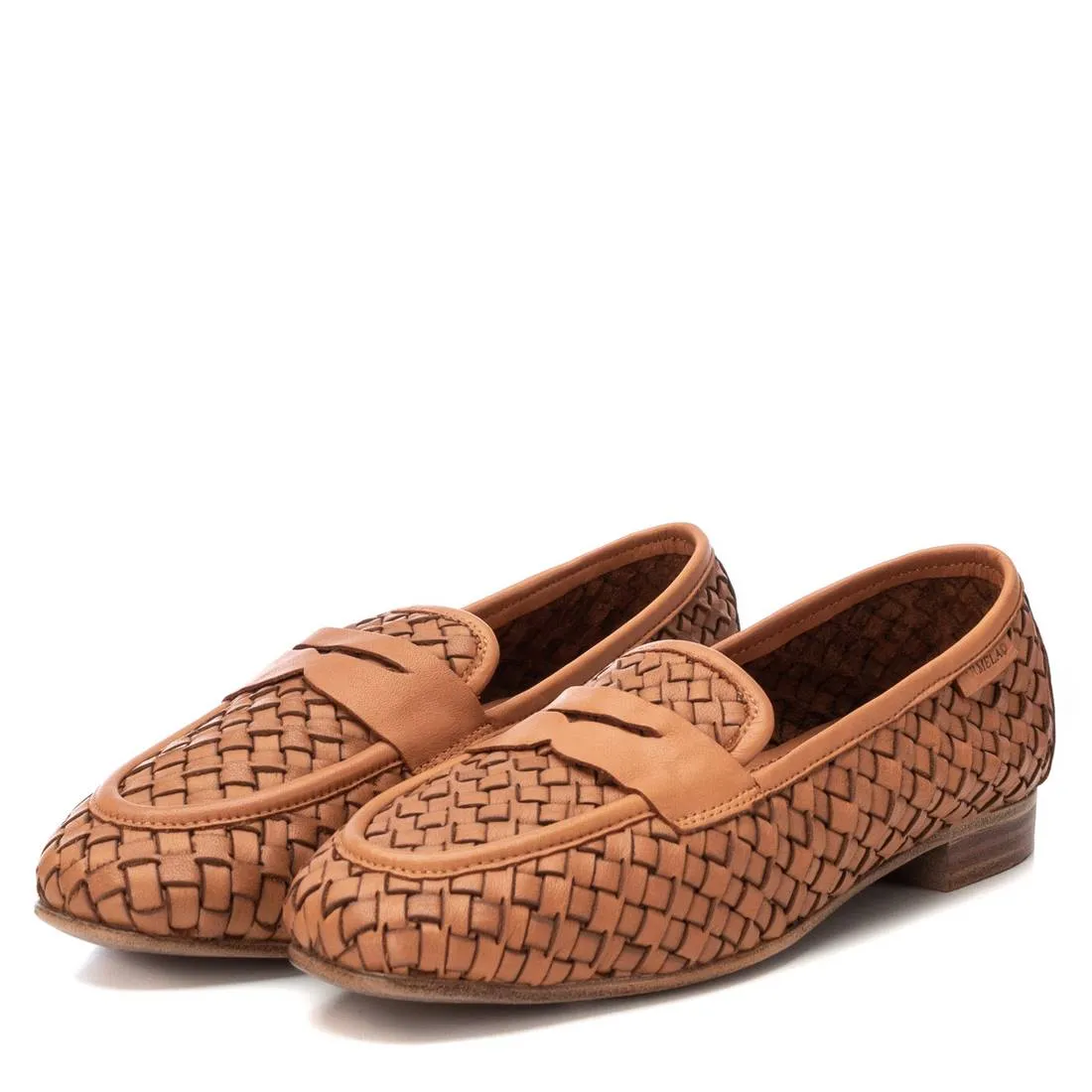 Carmela Leather Collection Women's Braided Flats by Xti