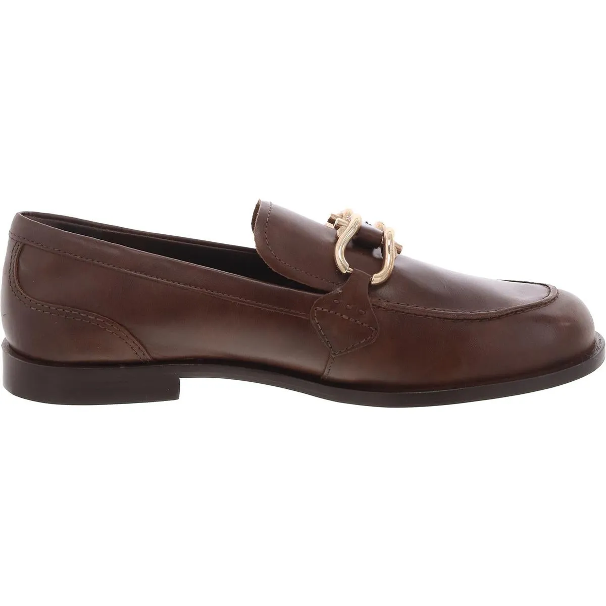 Caroline Womens Faux Leather Round Toe Loafers