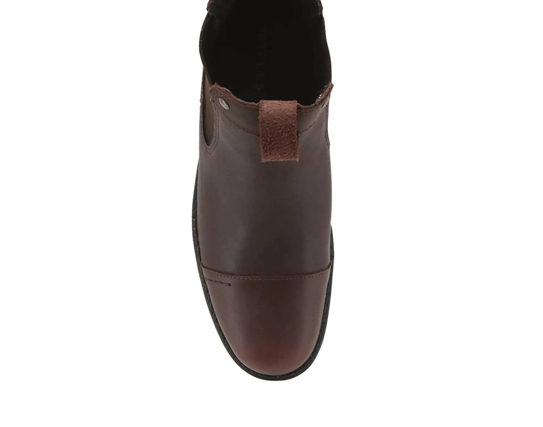 Casual Leather Boot In Brown