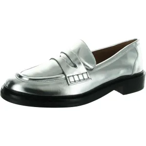Chunky Loafer Womens Leather Flat Loafers