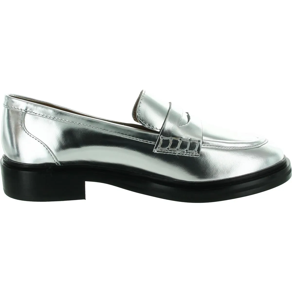 Chunky Loafer Womens Leather Flat Loafers