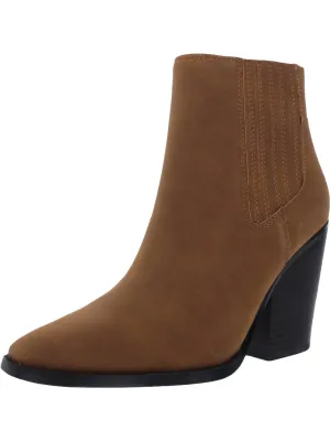 Colt-Bootie Womens Faux Suede Pointed Toe Ankle Boots
