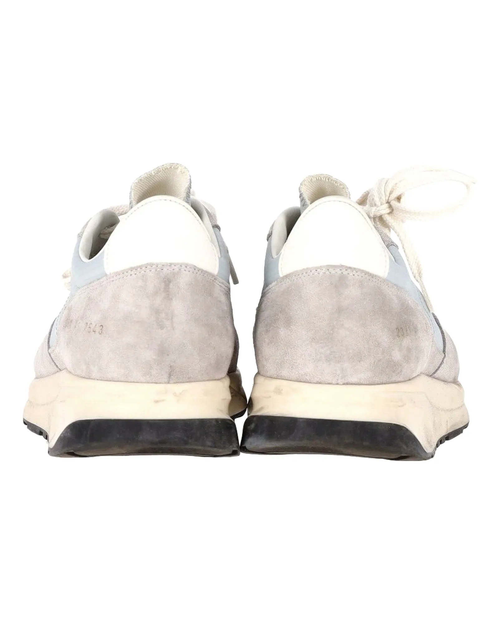 Common Projects Track 80 Sneakers in Grey Suede