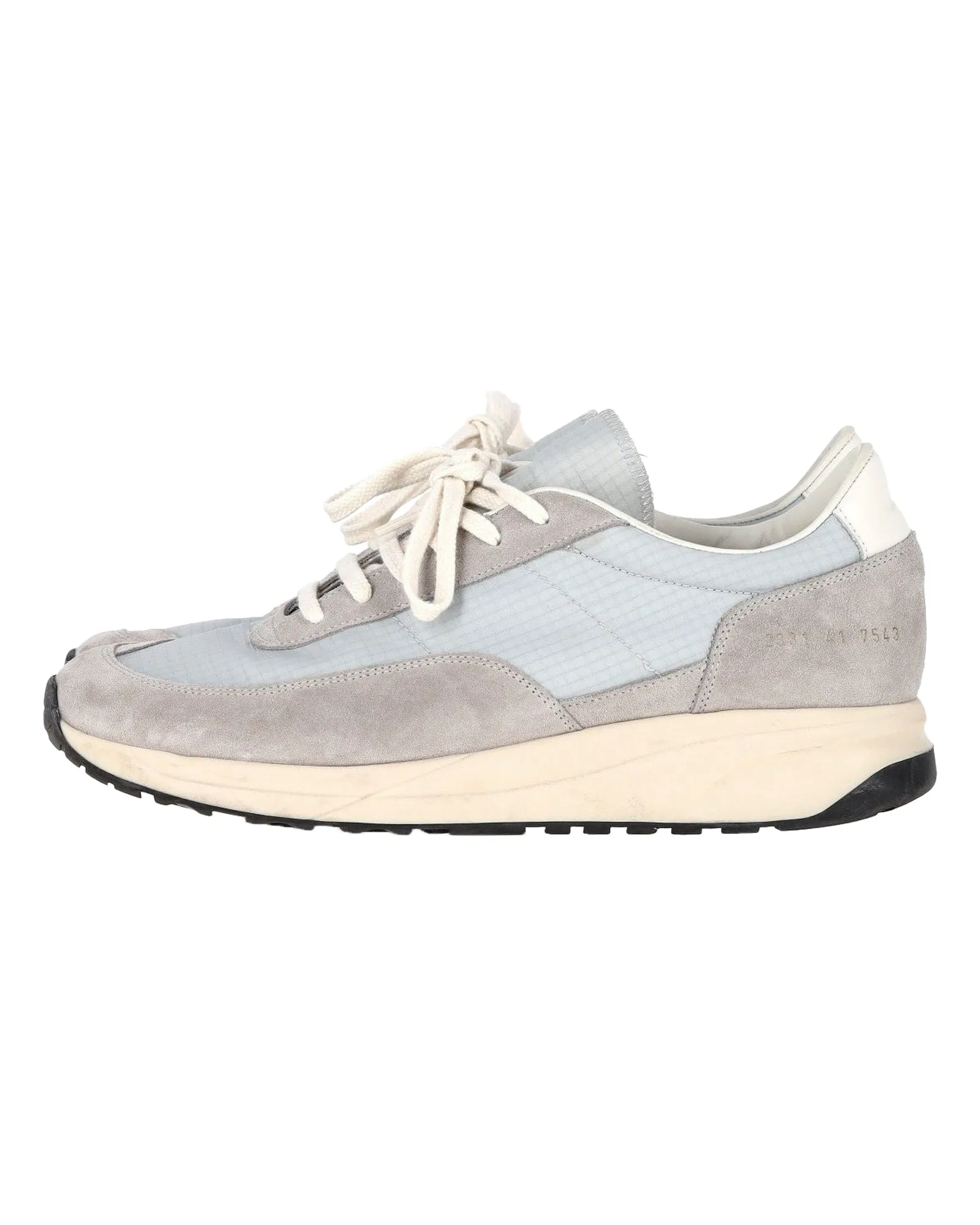 Common Projects Track 80 Sneakers in Grey Suede