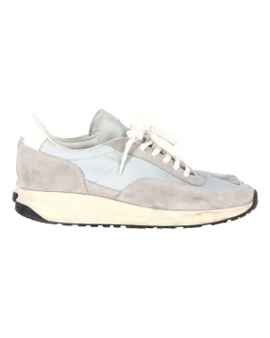 Common Projects Track 80 Sneakers in Grey Suede