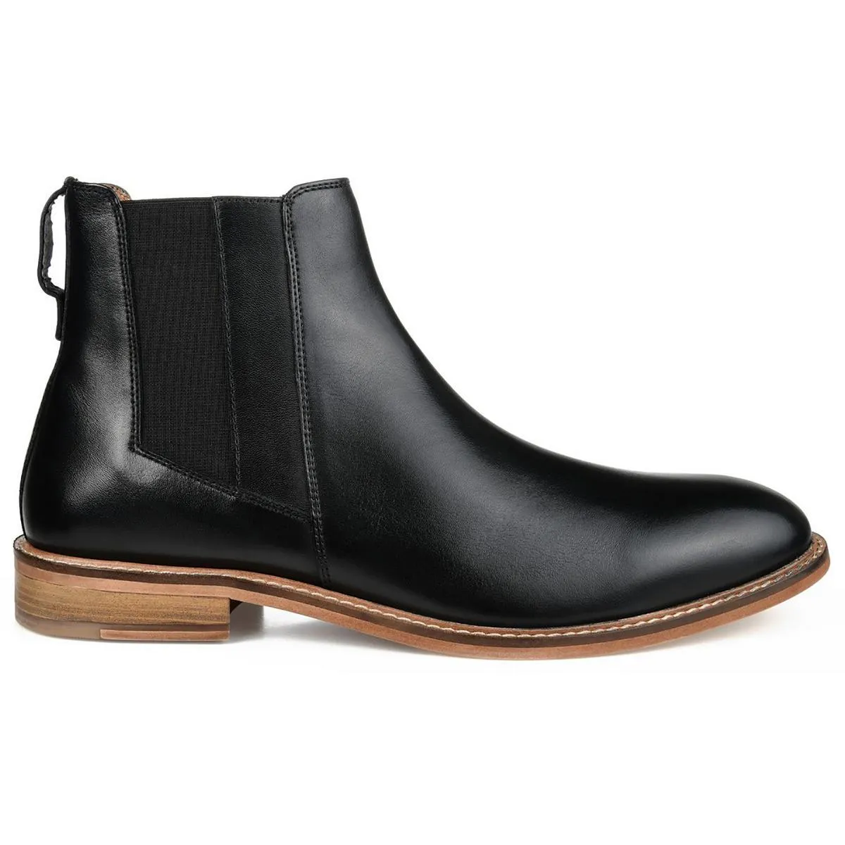Corbin Mens Leather Embossed Chelsea Boots