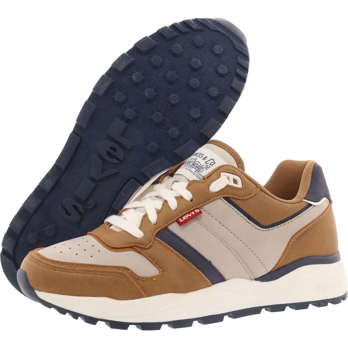 Dash Mens Mixed Media Faux Leather Casual And Fashion Sneakers